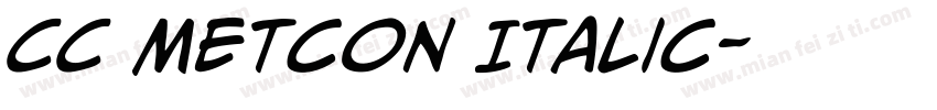 CC Metcon Italic字体转换